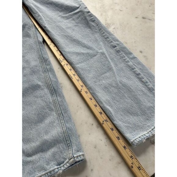 ABERCROMBIE FITCH Curve Love Ultra High Rise 90s Straight Jeans‎ Light Wash $89 - Picture 14 of 15